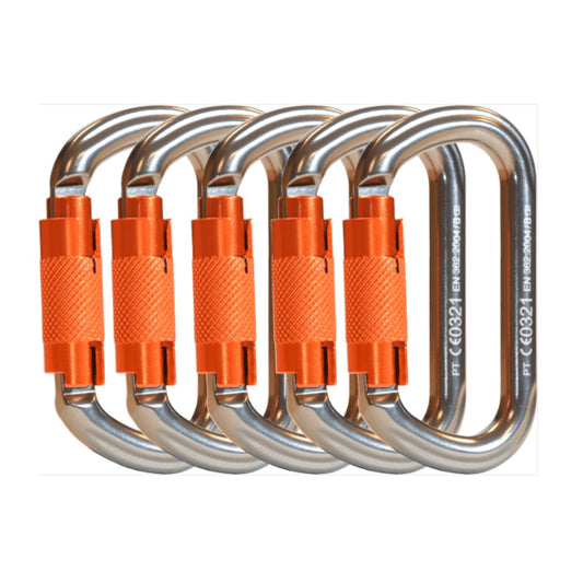 THK002 Karabiner HMS Aluminium Pack 5 - Treehog