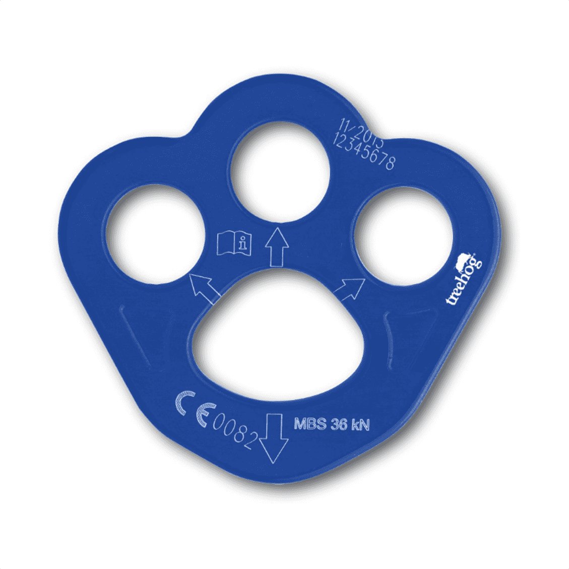 THRP1 Rigging Plate 4 hole 90mm x 84mm - Treehog