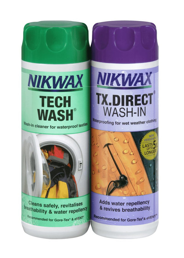 AT019 Nikwax Cleaning And Waterproofing Kit -300ml - Treehog
