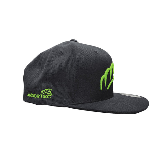 AT047 - Baseball Cap Classic Shape Heritage - Black/Lime - Treehog