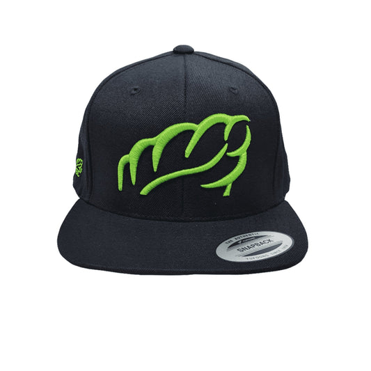 AT047 - Baseball Cap Classic Shape Heritage - Black/Lime - Treehog