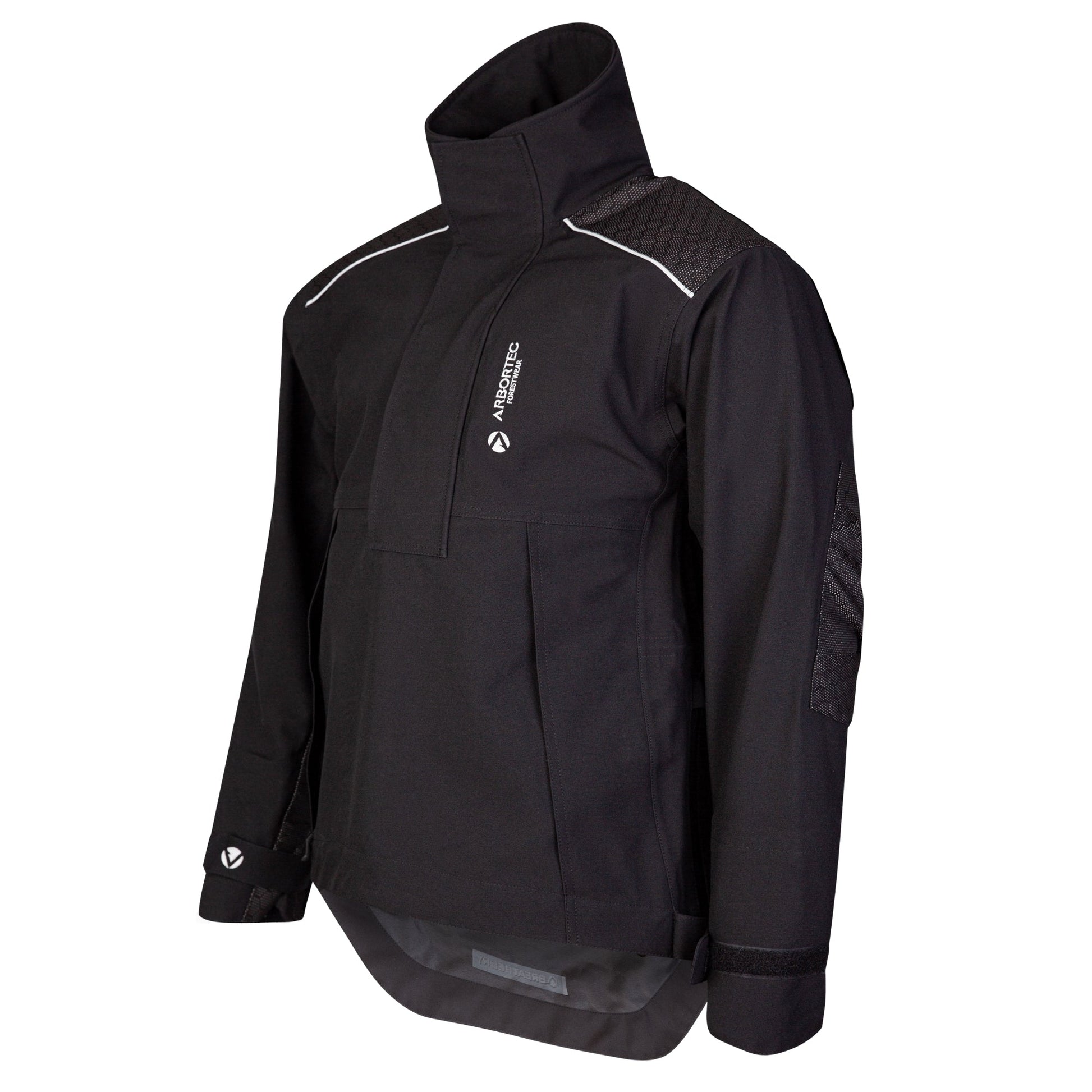 AT4460 - Heavy Duty Half Zip Breathedry Jacket - Black - Treehog