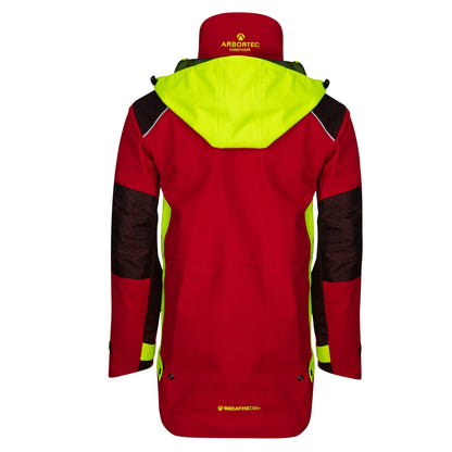 AT4460 - Heavy Duty Half Zip Waterproof Jacket - Red - Treehog
