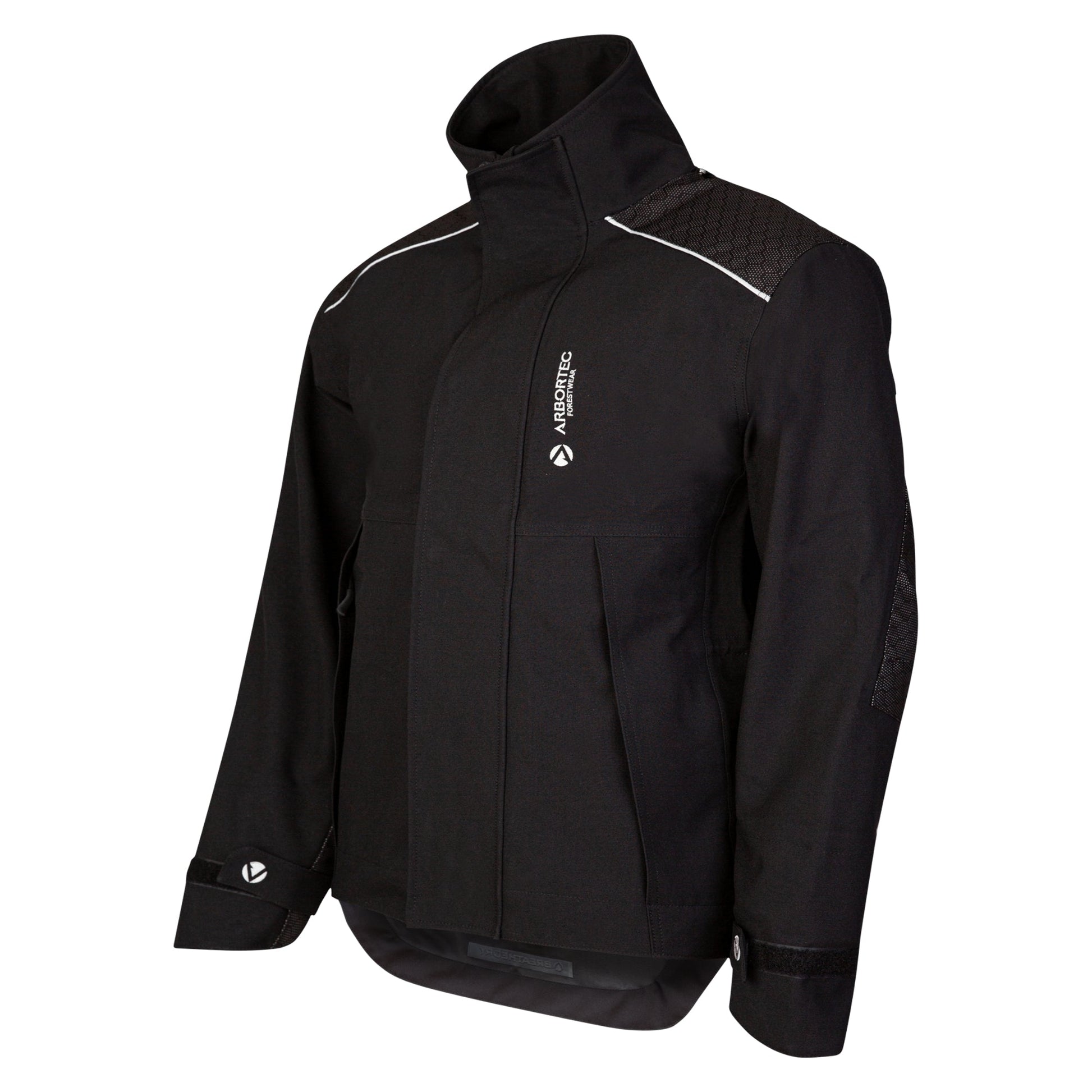 AT4480 - Heavy Duty Full Zip Waterproof Jacket - Black - Treehog