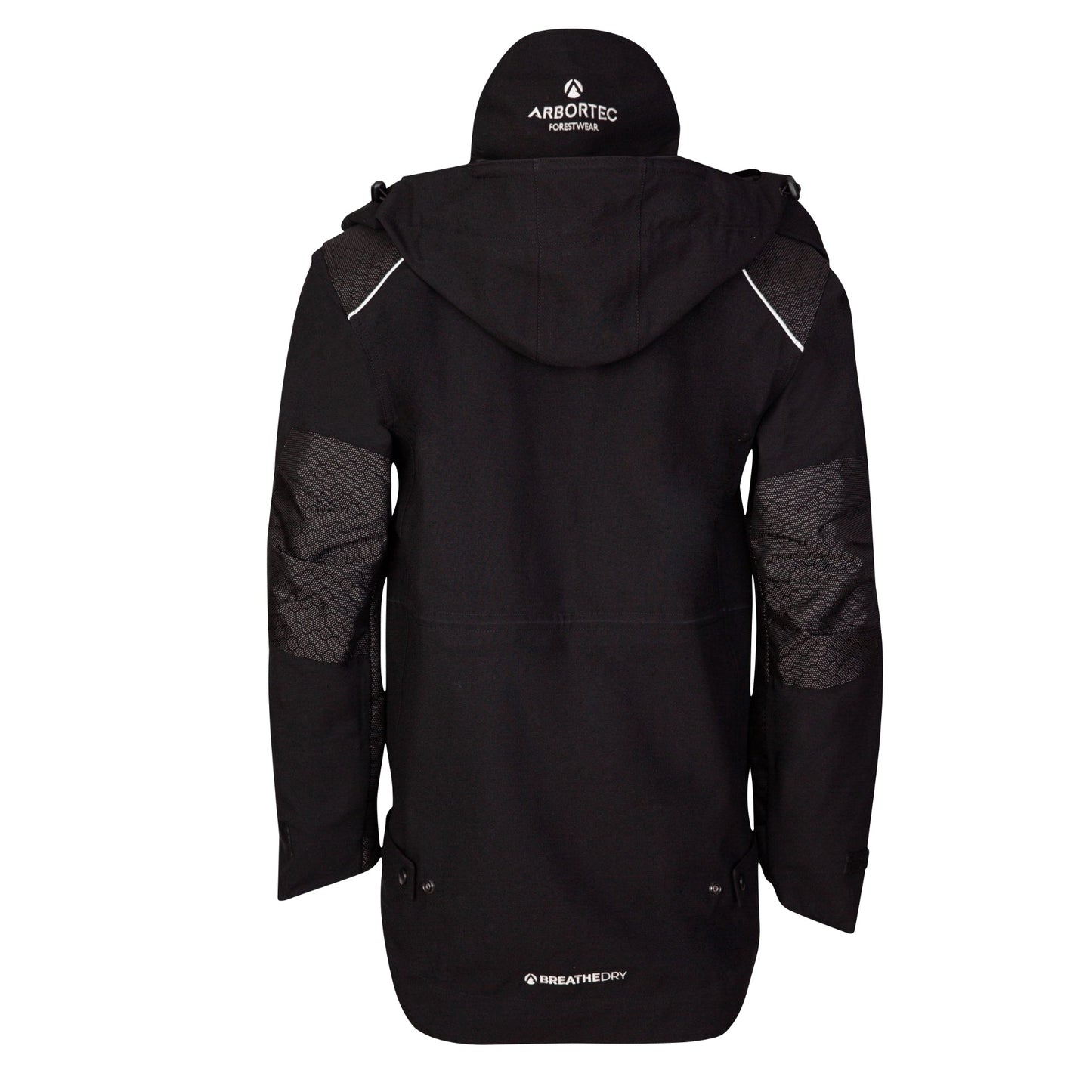 AT4480 - Heavy Duty Full Zip Waterproof Jacket - Black - Treehog