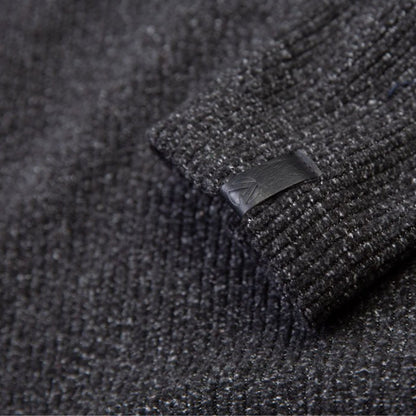 Wolf Half Zip Warm Sweater Grey - Treehog
