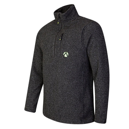 Wolf Half Zip Warm Sweater Grey - Treehog