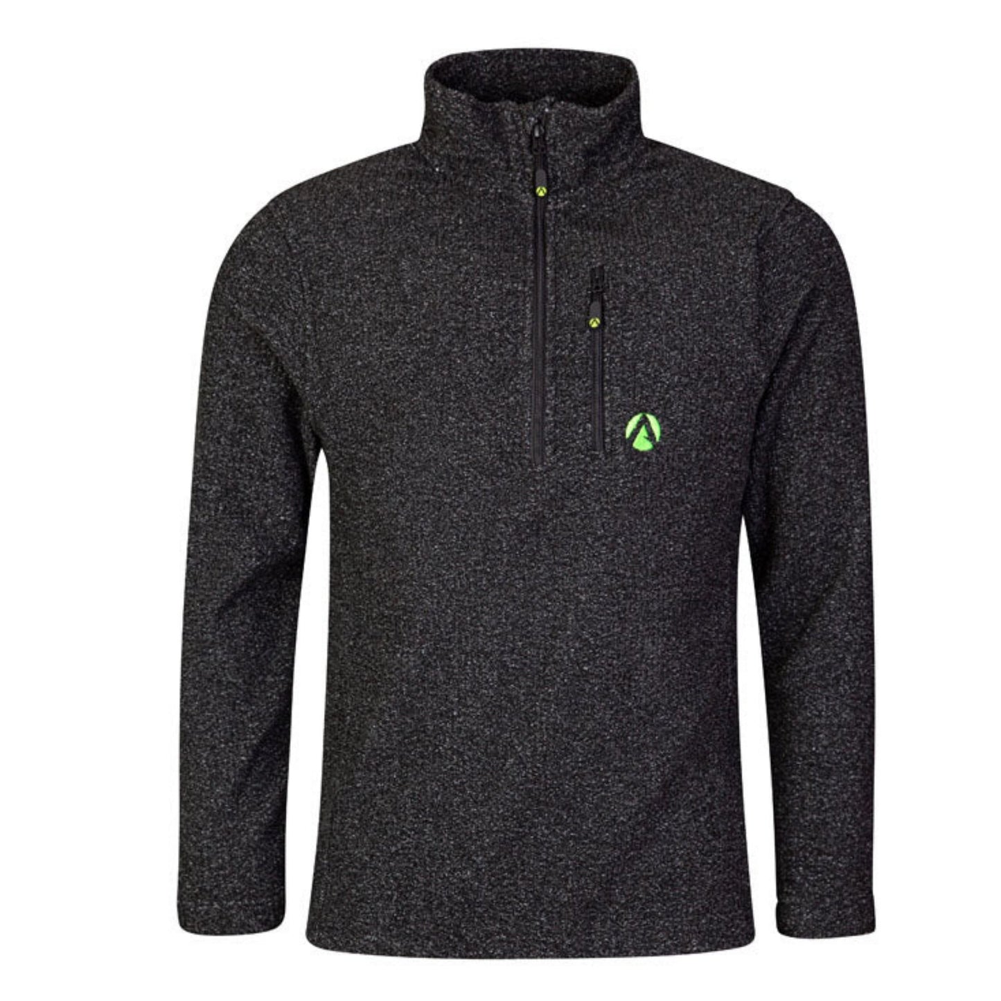 Wolf Half Zip Warm Sweater Grey - Treehog