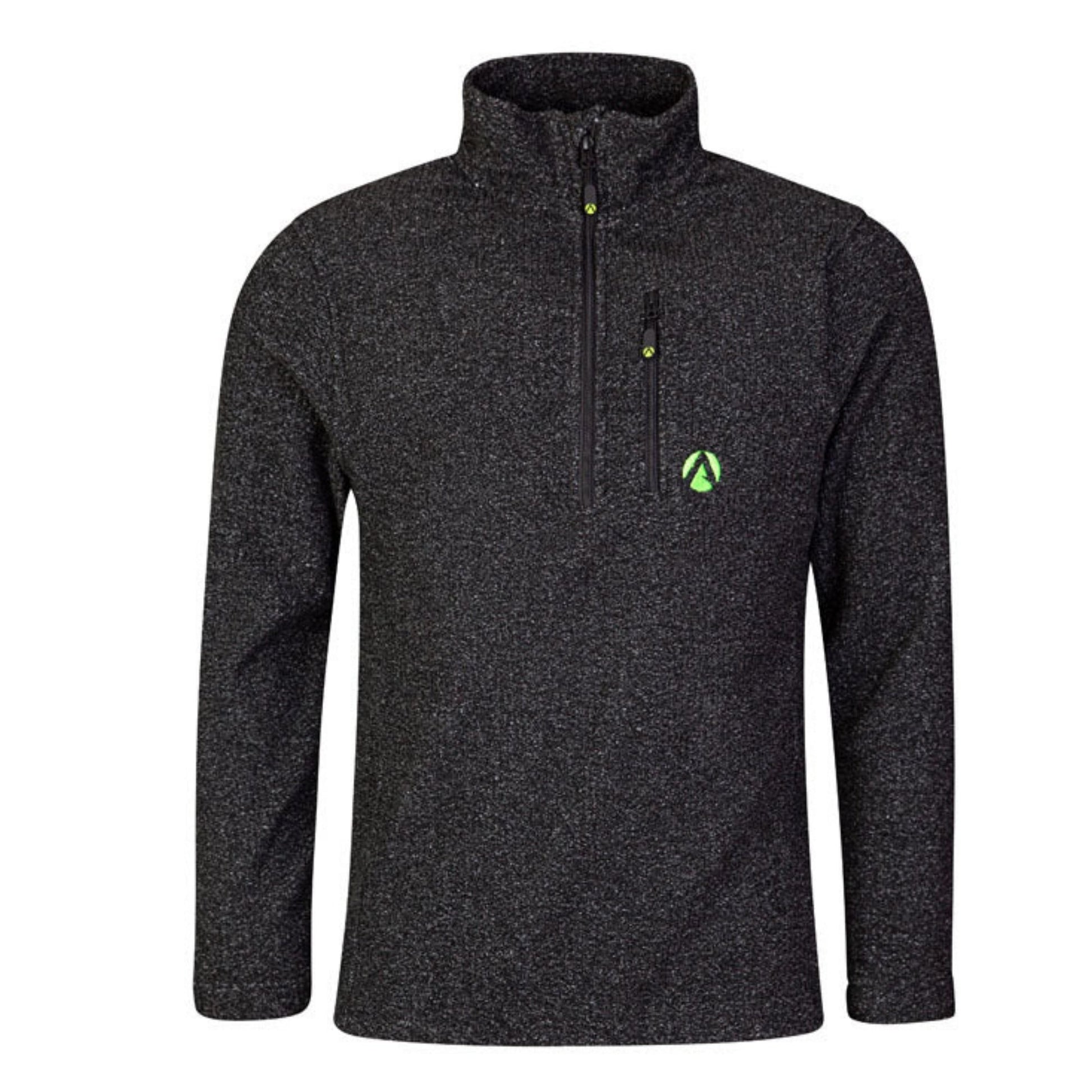 Wolf Half Zip Warm Sweater Grey - Treehog