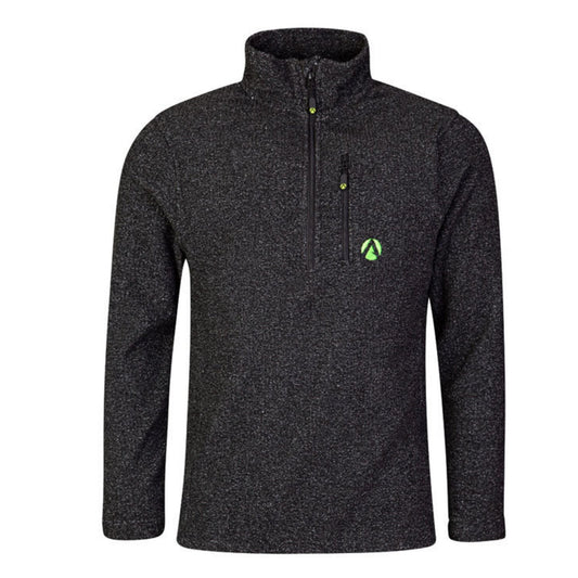 Wolf Half Zip Warm Sweater Grey - Treehog